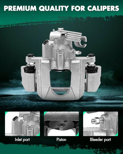 Image of SCITOO Rear Right Brake Caliper With Bracket 18B5262 Compatible For Ford For Explorer 2011-2015 For Ford For Flex 2010-2014 For Ford For Taurus 2013-2015 For Lincoln MKT 2010-2014