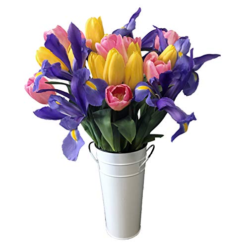 Stargazer Barn - Fresh Air Bouquet - Tulips and Iris - Vase Not