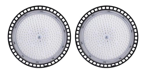 [2 Pack] Tavice 500W LED High Bay Light Low Bay UFO Factory Warehouse Industrial Lights