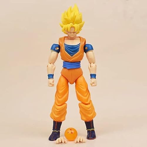 Rubenz 5 Pcs Goku Action Figure Made Of Non-Toxic Materials Model Collection Dbz Toys #TOP4