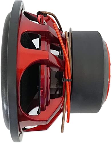 image for American Bass HAWK1244 Competition 12 Woofer 3000 Watt 4 Ohm Dvc, Red,