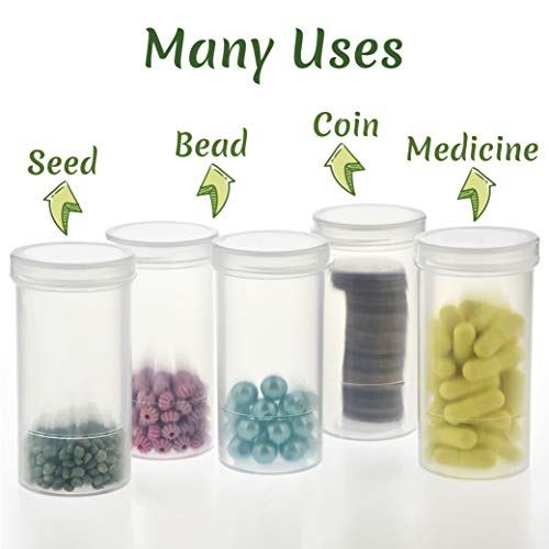 Image of Maymom Water Tight Sample Vials, Bottle, Cup, for Small Parts, Beads; Air Tight; Prescription Bottle, Rx Vial (40mL)