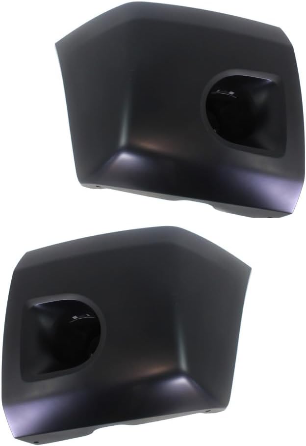 For Nissan Titan 2008-2015 Bumper End Driver and Passenger Side | Pair Front | Made Of Plastic Primed | Use w/Steel Bumpers | NI1004148, NI1005148 | 615343389028, 62025ZR00A, 615343389059, 62024ZR00A