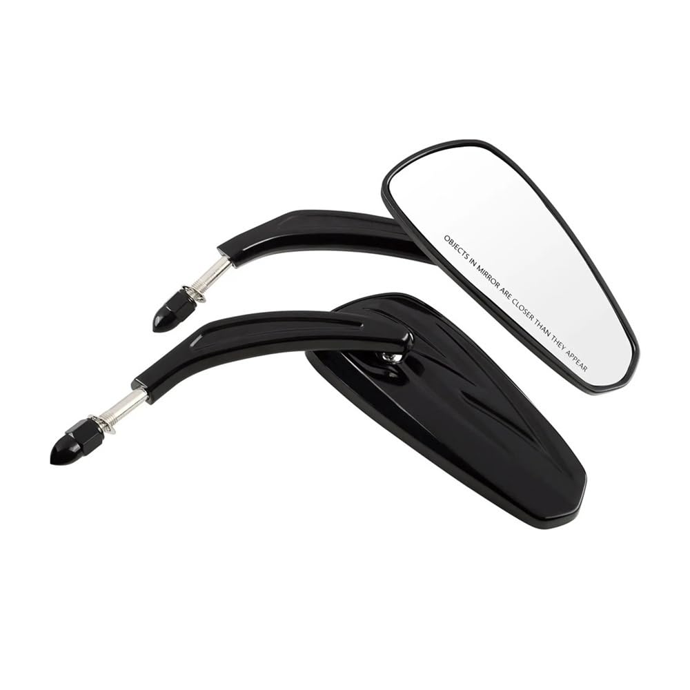 motos Miroir vélo Rétroviseurs De Guidon De Moto 5/16'' Pour Touring,Pour Sportster,Pour Iron 883,Pour Street Pour Glide(Chrome)