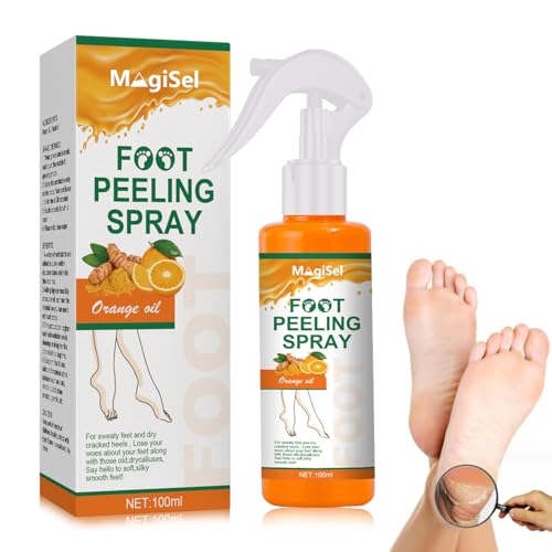 Exfoliating Foot Moisturizing Hydrating Nourish Peel Off Spray,Foot peeling spray,100ml Exfoliante instantáneo de pies Suavizante exfoliante Peel Spray,Feet Instant Foot Peeling Spray