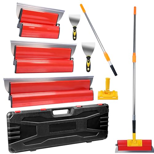 LAOYE Lisseuse Enduit 60cm 40cm 25cm 15cm 10cm Set Spatule Enduit Lissage 5 Pcs Couteau a Enduire...