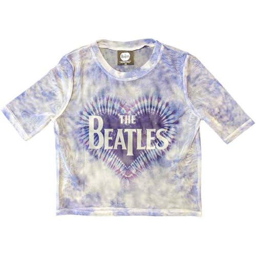 The Beatles haut court femme 2XL crop top rock blanc bleu mode