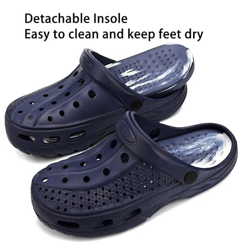 Image of INMINPIN Mens Womens Garden Clogs Shoes Beach Slippers Pool Water Sandals with Comfortable Arch Support Insole