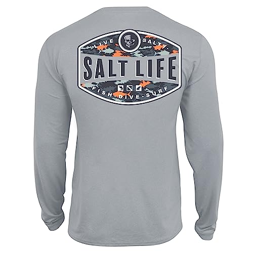 Salt Life Girls' Aquatic Life Youth Long Sleeve Performance Fit Shirt