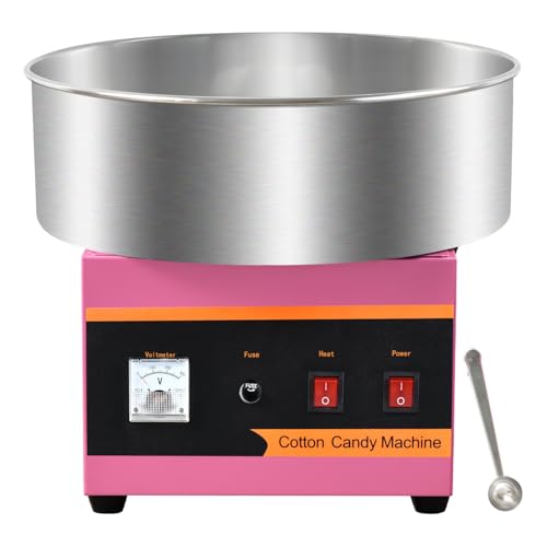 Image of Commercial Cotton Candy Machine,110V 1000W Cotton Candy Maker, Candy Floss Maker,Making marshmallows,with Stainless Steel Bowl, Sugar Scoop,Anti-Rust Coating, for Family Party, Kids Birthday.