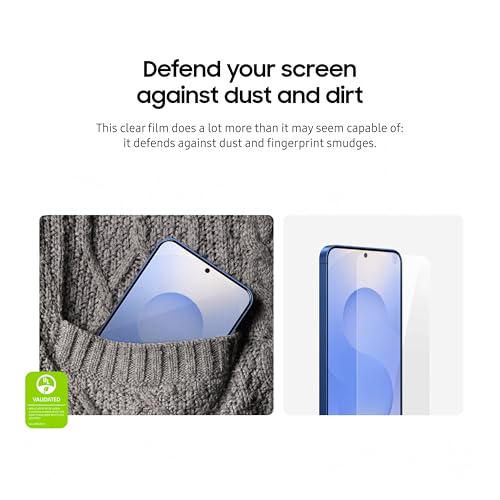 Image of Samsung Galaxy S25+ Anti-Reflecting Film, Phone Screen Protector, Increased Visibility, Dust and Fingerprint Protection, Anti-Scratch, US Version, EF-US936CTEGUS