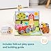Melissa & Doug Blockables™ Farm Snap and Play, Mix and Match Connectable Wooden Building Blocks Play Set Toy for Preschool Boys and Girls (56 Pcs)
