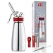 Produktbild ISI Sahnespender 500ml, Gourmet Whip Plus, 0.5 Liter, aus hochwertigem Edelstahl, Betrieb Sahnekapseln, für Sahne, warme und kalte Saucen, Suppen, Espumas und Desserts
