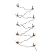 Kurt Adler 10-Light Candle with Gold Dish Light Set