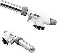 Maçarico Culinário Profissional Portátil Gás Butano 1300°C - Regulagem Chama + Acendimento Automático - Multiuso Cozinha Gourmet