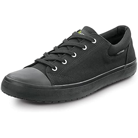 SR Max Huntington, Men's, Black, Skate Style, Slip-Resistant, Soft Toe Work Shoe (10.5 M) Cover