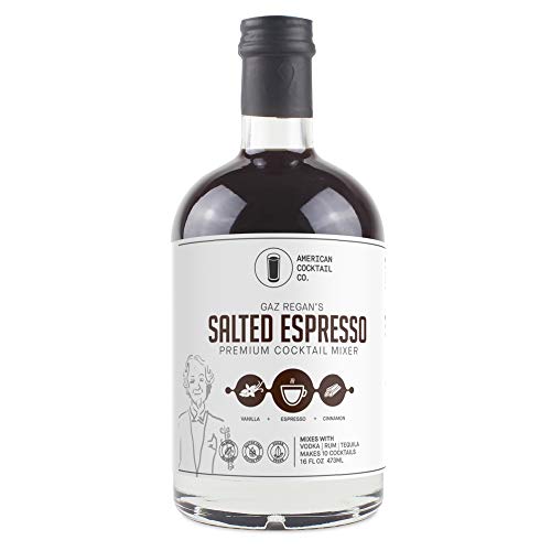 Mixologist Designed Premium Cocktail Mixer (Gaz Regan’s Espresso Martini, 16 fl oz)