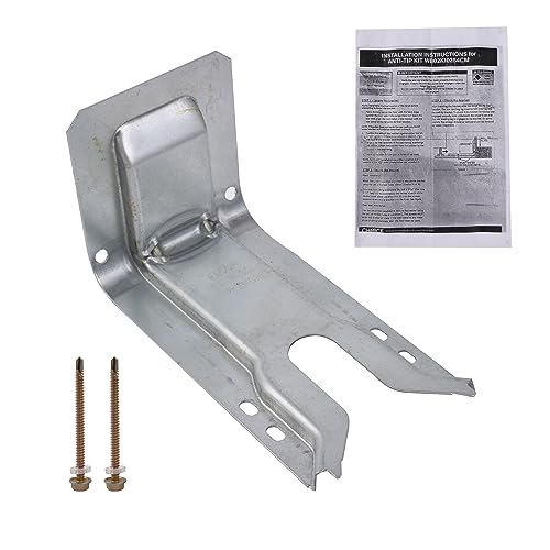 BQLZR Reemplazo del soporte antivuelco del quemador para WB02K10254 con tornillo y kit manual