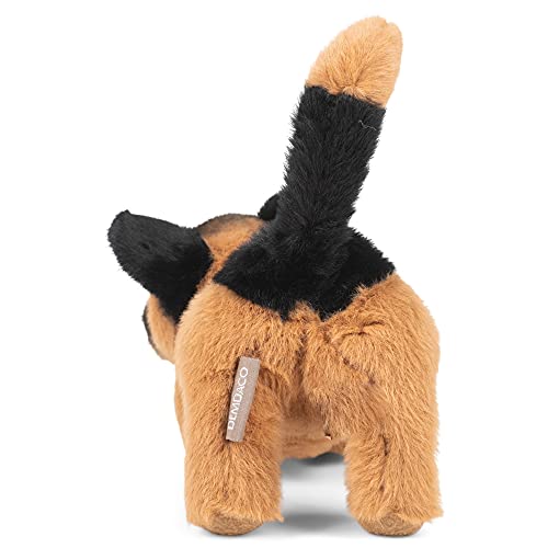 Demdaco German Shepherd Black And Tan 8 Inch Polyester Plush Fabric Stuffed Figure Toy #TOP4