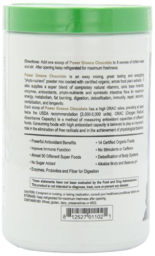 Numedica - Power Greens Chocolate - 300 Grams / 30 Servings #TOP4