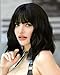 JOLNVCA Black Short Bob Curly Wigs with Hair Bangs Wavy Wigs for Women Girls Shoulder Length Heat Resistant Synthetic Wig Daily Party Halloween Cosplay Costume Wig 14 Inch