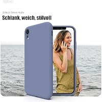 Zuvirelx Silikon Handyhülle für iPhone XR Hülle, Weiches Griff, Dünne, Minimalistisch, Stoßfest, rutschfest, Taschenpassend - Grau – Ansicht 2