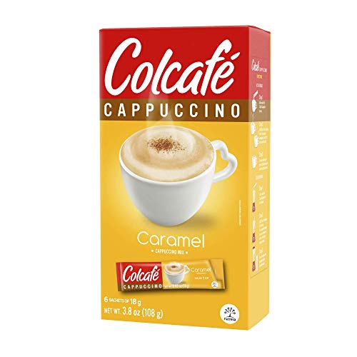 Colcafé Caramel Cappuccino Instant Mix | Convenient & Portable Packs | 100% Colombian Coffee | Make Hot Or Cold | 6 Count (Pack Of 2) #TOP2