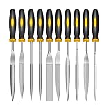 Luo ke 10 Pieces Mini Handheld Diamond Needle File Various Shape Raft Needle Rasper Metal Cutting To
