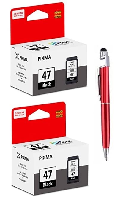 PG 47 Ink Cartridge Twin - 2 Pcs E400 E410 E417 E460 E470 E477 E480 E3170 E3177 E4270 3in1 Multi-Function Mobile Phone Stand, Stylus, Ballpoint Pen(Compatible with Canon Printer)-image-43