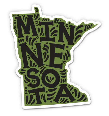 GT Graphics Minnesota Shape Cute Letters Native Local - 3