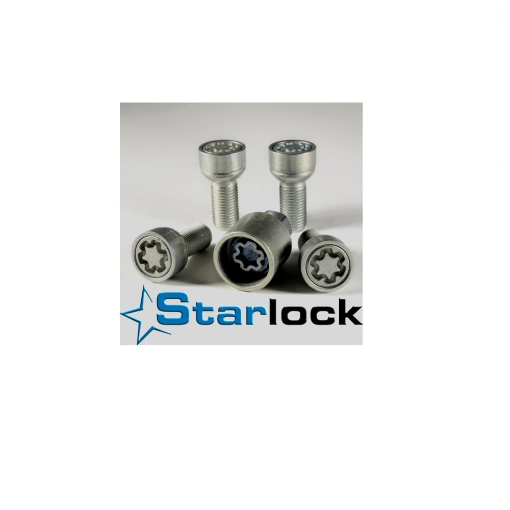 KIT DI BULLONI STARLOCK BULLONE ANTIFURTO AUTO PER RUOTE CON CERCHIO IN LEGA COMPATIBILE CON RENAULT Capture, Xmod Cross anno 04/2013 in poi BR37/E FARAD OMOLOGATO PER GOMME