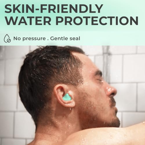 Image of Peace&Quiet PQ Wax Ear Plugs for Sleeping, Swimming - 30 Soft Noise Cancelling Silicone Gel Wax Earplugs for Sleep and Swimmers, Ear Protection with Sound Blocking Level of 32 Db, Green