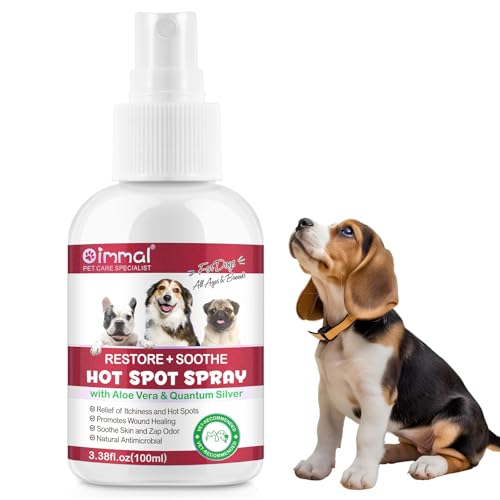 Smddx Vet-Approved Dog Hot Spot Spray 100ml | Quantum Silver & Natural Soothing Formula | Anti-Itch Skin Recovery for All Breeds | Lavender Calming | Alcohol-Free Wound Care