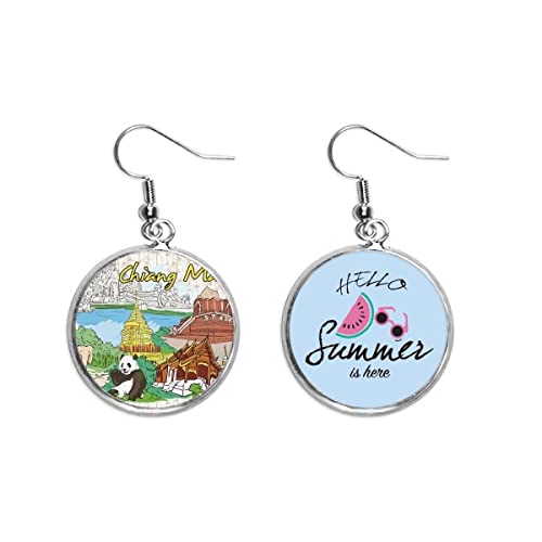 Pendientes de sandía para looks de playa y paseos veraniegos