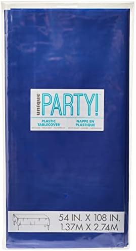 Unique Party 5094 - Red Plastic Tablecloth, 54in X 108 in
