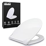 Sicherheit und Haltbarkeit - Dieser Toilettensitz besteht aus sicherem PP-Material und ist auf 440 Pfund getestet. Diese verbesserte Version ist stoßfest und garantiert, dass er nicht reißt, bricht oder sich dauerhaft verformt. Die Metallschrauben sind sicher und langlebiger als Kunststoff.