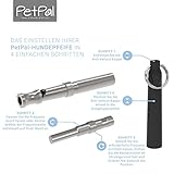 Hundepfeife von PetPäl – Premium Pfeife für Hunde Zubehör | #1 Bestseller für Einfaches Hundetraining & Welpen-Erziehung +Gratis Trainingstipps | Ultraschall Hundepfeifen mit Hochfrequenz Inklusive Umhänge Band | Bellen Stoppen & Kontrolle erlangen | Dog Whistle | Frequenz individuell einstellbar für Kommandos & Kunststücke - 8