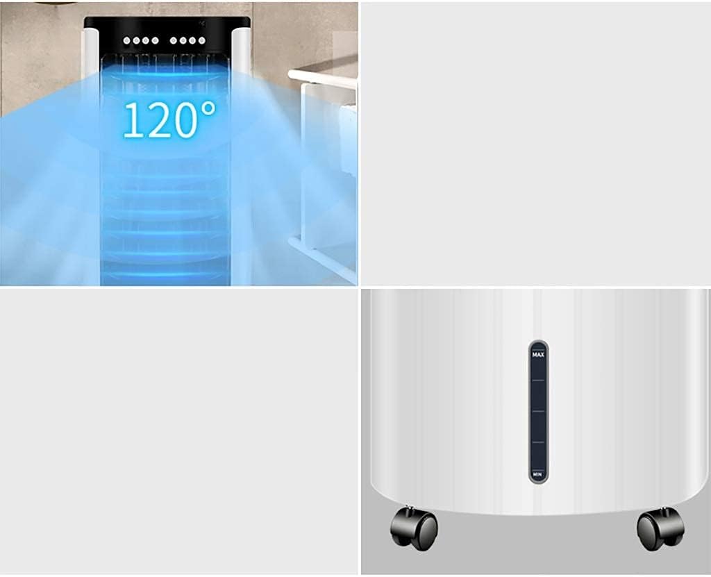 Mobile Air Conditir Compact and Portable, Quiet Three-in- Evaporative Air Cooler/Humidifier/Fan, White