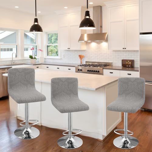 Image of Chair Covers Bar Stool Cover 2pc Bar Chair Cover Swivel Bar Stool Slipcover