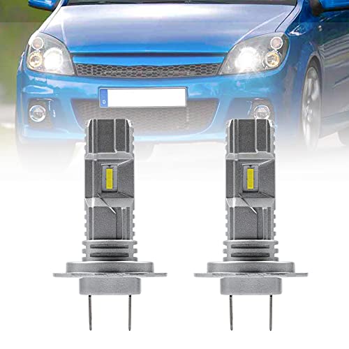 Bombillas LED H7 para Opel Astra H soluciona luz tenue con faros blancos 6500K tamaño mini todo en uno