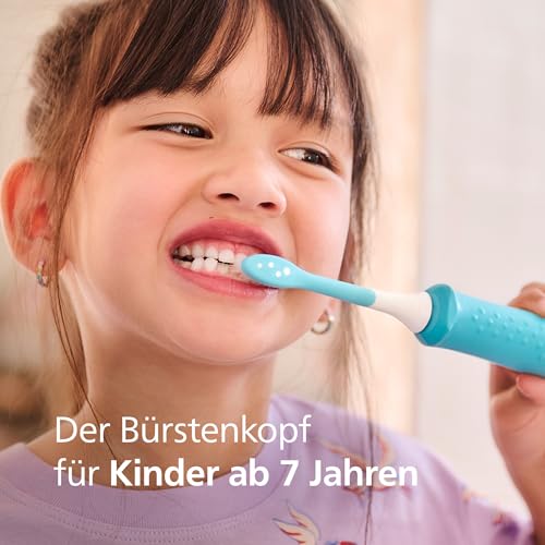 Philips Sonicare For Kids, Original Ersatzbürstenköpfe für Kinder ab 7 Jahren, 2er-Pack, HX6042/90 2