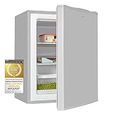 Exquisit Mini-Gefrierschrank GB60-150E grauPV | Mini-Gefrierschrank | 42 L Volumen | Grau | Türanschlag wechselbar | Gitterablagen | Klein und Kompakt | Gefrieren