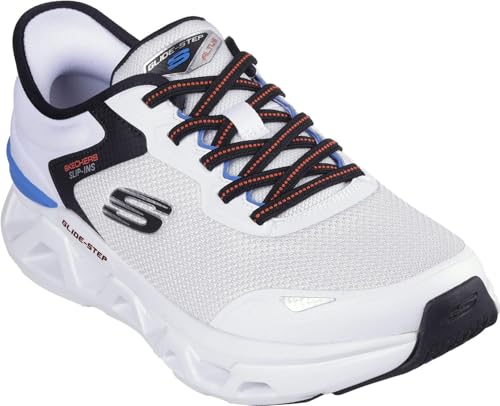 Skechers - Mens Glide-Step Altus - Turn Out Slip On Shoes, Color White/Multi, Size: 7 W US - Main Image