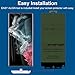LYWHL 2 Pack for Samsung Galaxy S22 Ultra Privacy Screen Protector, Anti-Spy Full Adhesive Flexible Film for Galaxy S22 Ultra 5G 6.8”, [Support Fingerprint Reader] Easy Installation Frame - Black
