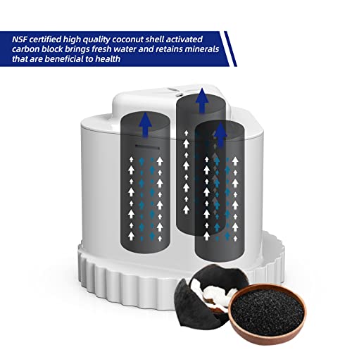 Mycaftro Replacement Filter Compatible With Epic Water Pitcher Aquagear Seychelle Pitcher Water Filter, Bpa Free, 150 Gallon-4 Pack #TOP1