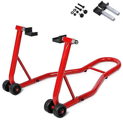 GiantexUK Motorbike Stand, Adjustable Rear Track Paddock Stand on...