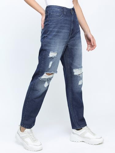 Image of Tokyo Talkies Women's Straight Fit Regular Mid-Rise Jeans Pant