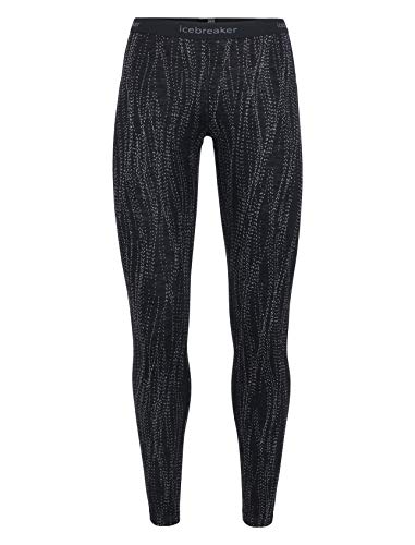 Icebreaker Merino Women's 250 Vertex Leggings Mountain Dash Base Layer Bottoms, Small, Kingfisher/Arctic Teal