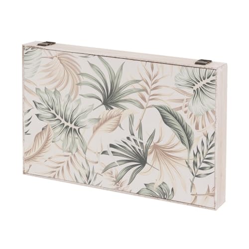 LOLAhome - Tapa Contador Luz o Cuadro Eléctrico de Madera Decorado con Hojas Tropicales de Color...