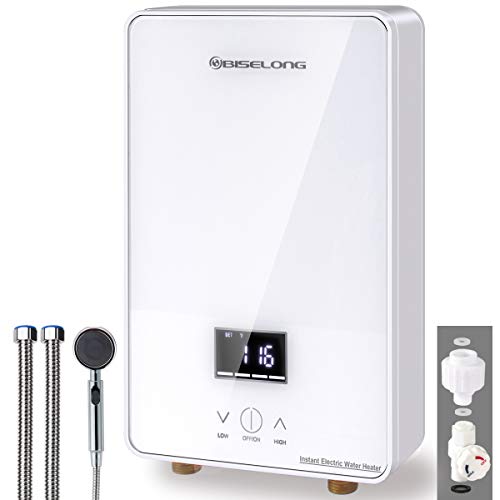 220~240V Tankless Water Heater Electric Hot Water Heater under sink Kitchen Household, Compact
